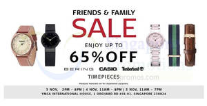 Featured image for (EXPIRED) Casio, Timberland & BERING up to 60% off timepieces sale! From 3 – 5 Nov 2017