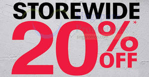 Featured image for OG offering 20% OFF most brands’ regular-priced items storewide till 1 Feb 2023