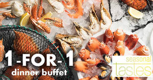 Featured image for (EXPIRED) Seasonal Tastes at Westin Singapore: 1-FOR-1 dinner buffet with DBS/POSB cards till 31 July 2020