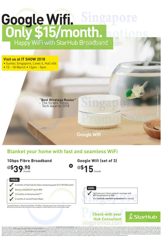 Google Wifi with broadband