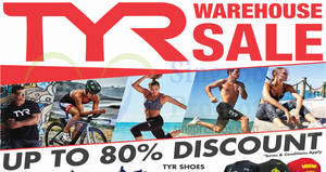 Featured image for (EXPIRED) TYR up to 80% off warehouse sale is back! From 28 Apr – 1 May 2018