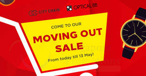 Featured image for (EXPIRED) City Chain & Optical 88 up to 90% OFF moving out sale! Ends 13 May 2018