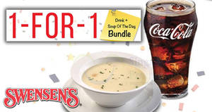 Featured image for (EXPIRED) Swensen’s: 1-FOR-1 Drink & Soup of the Day Bundle at ALL outlets! Ends 11 May 2018