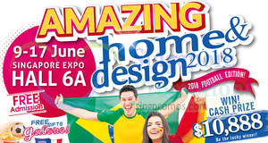 Featured image for (EXPIRED) Amazing Home & Design 2018 at Singapore Expo from 9 – 17 Jun 2018