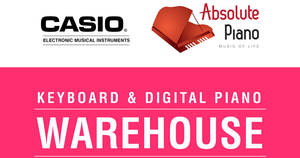 Featured image for (EXPIRED) Casio up to 80% OFF keyboards and digital pianos warehouse clearance sale from 21 – 24 Jun 2018