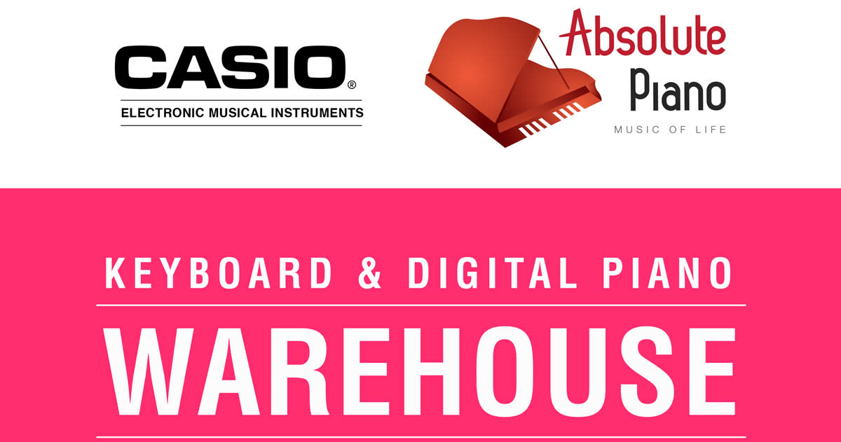 Featured image for Casio up to 80% OFF keyboards and digital pianos warehouse clearance sale from 21 - 24 Jun 2018