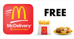 Featured image for (EXPIRED) McDonald’s McDelivery: Get free Large Fries or 6pc McNuggets with these coupon codes valid till 11 Jul 2018