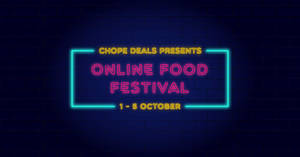 Featured image for (EXPIRED) Chope Deals’ Online Food Festival 2018: $15 nett set menus and up to 85% off dining vouchers! From 1 – 5 Oct 2018