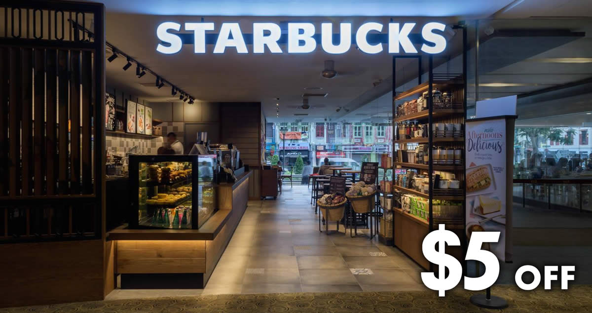 Featured image for Starbucks: Save $5 off your purchase with OCBC Cards on Apple Pay at all outlets! Valid till 16 Sep 2018