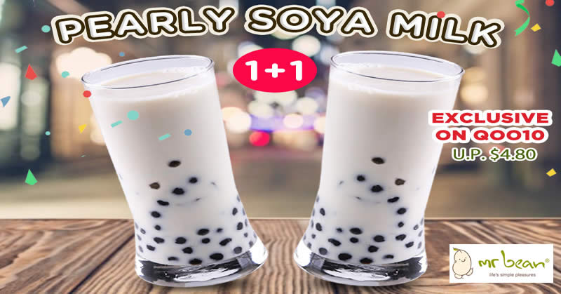 Featured image for Mr Bean 1-for-1 Pearly Soya Milk promotion from 6 December 2018