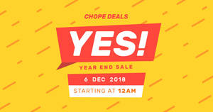 Featured image for (EXPIRED) One-Day Only: Chope Deals’ Year End Sale with over 90 dining promotions at up to 50% off! Happening on 6 Dec 2018