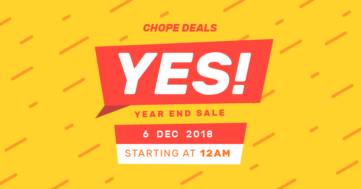 Featured image for One-Day Only: Chope Deals' Year End Sale with over 90 dining promotions at up to 50% off! Happening on 6 Dec 2018