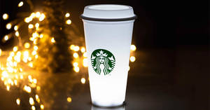 Featured image for Starbucks upcoming Gift of the Week: Starbucks x Meykrs White Cup LED Lamp! Available from 17 Dec 2018