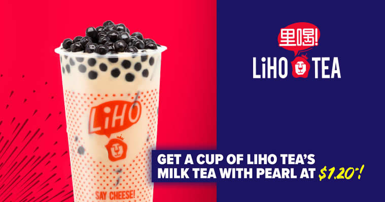 Featured image for TODAY ONLY! Get a cup of LiHO Tea's Milk Tea With Pearl for just $1.20. Valid on 12 Dec 2018