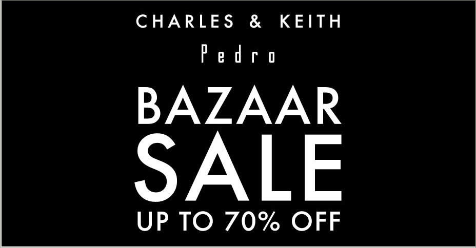 Featured image for Charles & Keith and Pedro to run up to 70% off bazaar sale from 14 - 17 Mar 2019
