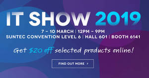Featured image for (EXPIRED) Creative IT SHOW 2019 deals are available online till 10 Mar 2019