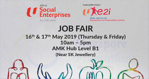 Featured image for (EXPIRED) NTUC Enterprise Combined Career Job Fair at AMK Hub from 16 – 17 May 2019