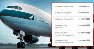 Featured image for Cathay Pacific is offering special fares fr $228 all-in return to Hong Kong, Bangkok and USA! Book by 1 July 2019