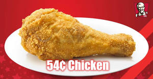 Featured image for KFC Delivery is offering 54¢ chicken when you spend a minimum of $24 from 31 July 2019
