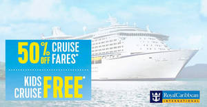 Featured image for Royal Caribbean is offering 50% off selected cruise fares fr $344 (UP $688) from 31 July 2019