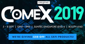 Featured image for (EXPIRED) [EXTENDED] Creative COMEX 2019 deals are available online till 15 Sept 2019