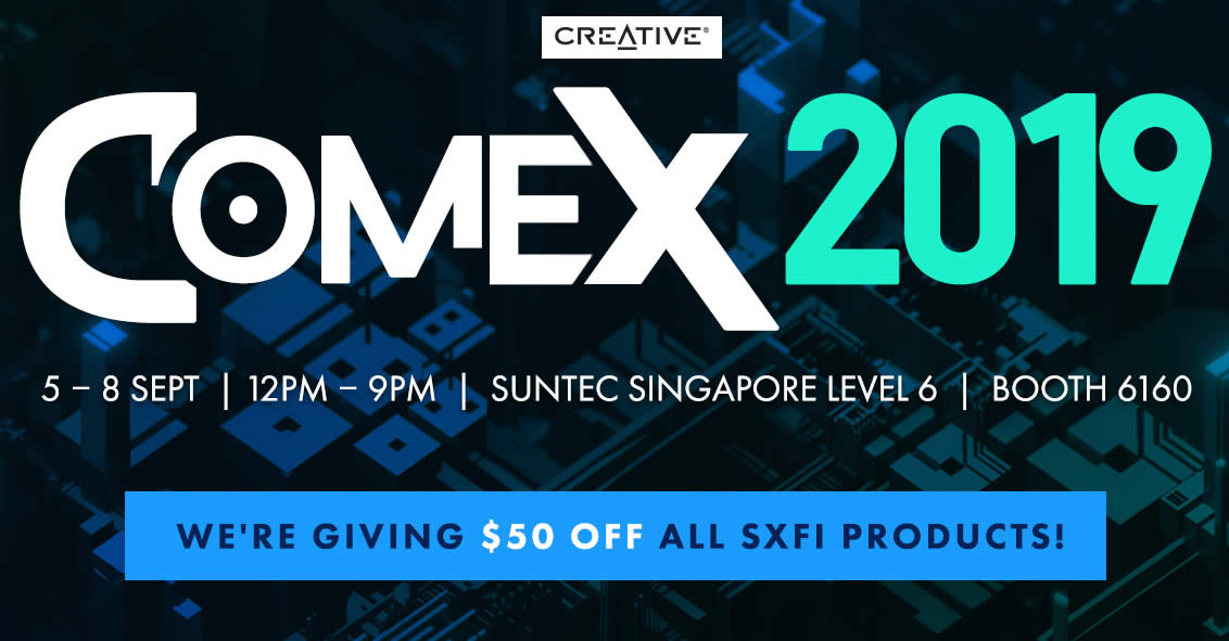 Featured image for Creative COMEX 2019 deals are available online till 8 Sept 2019