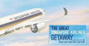 Featured image for The Great Singapore Airlines Getaway sale is ON! Enjoy fares from S$148 to over 75 destinations – book by 30 Sep 2019