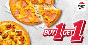 Featured image for Pizza Hut: Buy-1-Get-1-Free pizzas of any size from 25 Nov – 1 Dec 2019