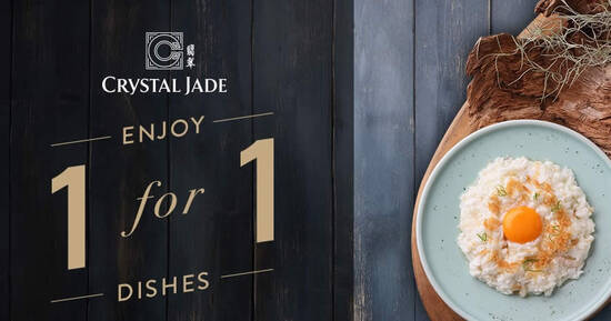 Featured image for 1-for-1 Dine-in Specials at Crystal Jade Hong Kong Kitchen, La Mian Xiao Long Bao and Crystal Jade GO till 31 Aug 2020