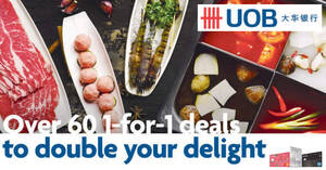 Featured image for Double your delight with over 60 1-for-1 deals for UOB cardholders