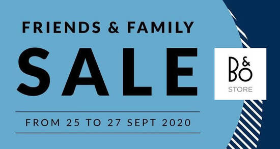 Featured image for Bang & Olufsen: Up to 58% off Friends & Family Sale till 27 September 2020