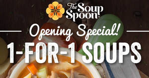 Featured image for (EXPIRED) The Soup Spoon: 1-For-1 A La Carte Soups at Lau Pa Sat till 25 Nov 2020