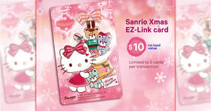 Featured image for EZ-Link releases new Sanrio Xmas EZ-Link card featuring Hello Kitty from 9 Dec 2020