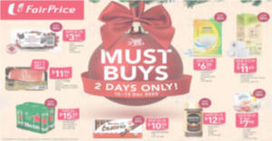 Featured image for (EXPIRED) Fairprice 2-day deals from 12 – 13 Dec: Kinder Bueno, NESCAFE Gold Original, Chef’s Pork Buy-2-Get-1-Free & More