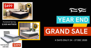 Featured image for (EXPIRED) Four Star Year End Grand Sale from 24 – 27 Dec 2020