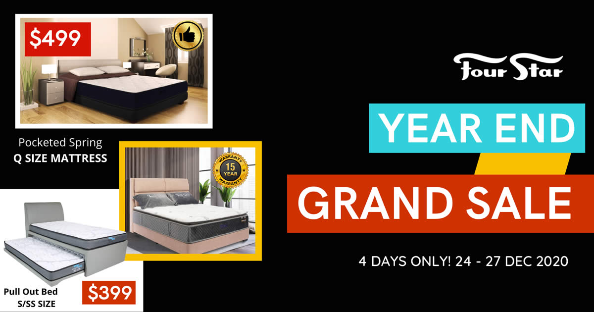 Featured image for Four Star Year End Grand Sale from 24 - 27 Dec 2020