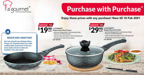Featured image for Fairprice Xtra: Save up to 75% off La Gourmet cookware from 14 Jan - 10 Feb 2021