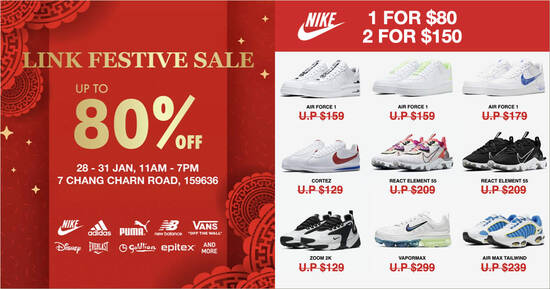 Featured image for Link Warehouse Sale - enjoy discounts up to 80% off shoes, bags & more from 28 - 31 Jan 2021