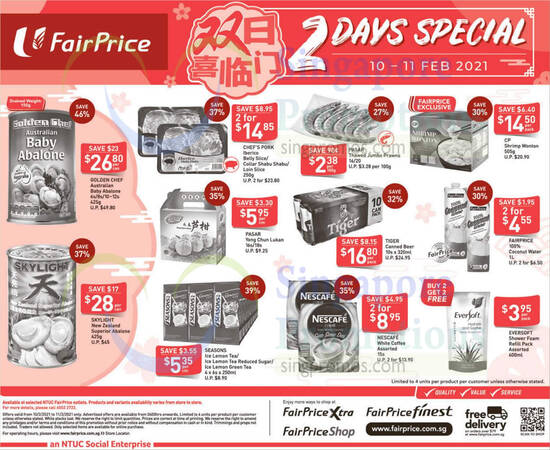 Fairprice 2days deals 10 Feb 2021