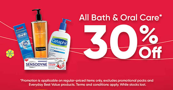 Featured image for Guardian is offering 30% off ALL oral and bath products till 7 Feb 2021