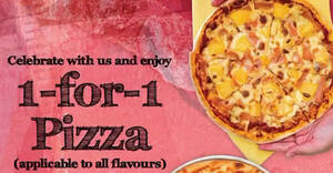 Featured image for (EXPIRED) PastaMania: Enjoy 1-for-1 pizza at all outlets from now till 14 February 2021