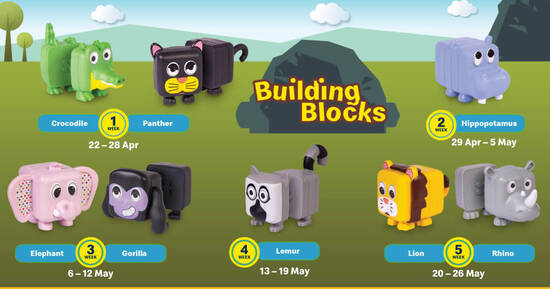 Featured image for McDonald's S'pore latest Happy Meal toys features Building Blocks till 26 May 2021