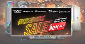 Featured image for (EXPIRED) Sonicgear, Armaggeddon, Audiobox, Elysium up to 80% off warehouse sale from 19 April – 1 May 2021