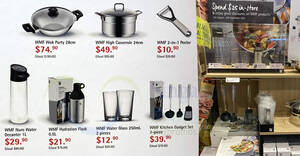 WMF cookware promo offers at BHG till 30 May 2018