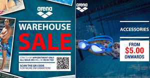Featured image for (EXPIRED) arena warehouse sale offers discounts of over 70% OFF from 13 – 19 Dec 2021 (Online Appointment Required)