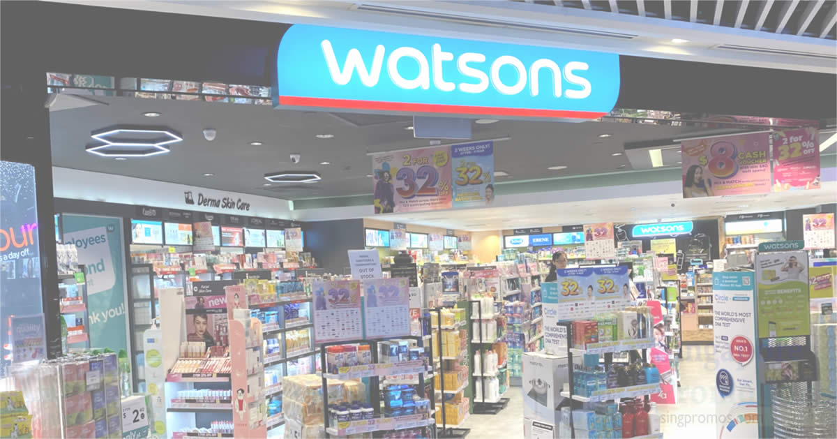 Featured image for Watsons S'pore offering up to $42 off at online store with these codes valid till 8 Dec 2022