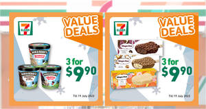 Featured image for 7-Eleven Ice Cream Specials: Ben & Jerry’s, Magnum, Wall’s, Haagen-Dazs & more till 19 July 2022
