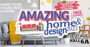 Featured image for Amazing Home & Design interior design and furniture expo happening from 13 – 21 Aug 2022