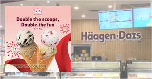 Featured image for (EXPIRED) Haagen-Dazs S’pore shops will be offering 1-for-1 double scoops at all outlets from 4 – 14 August 2022