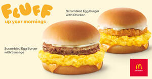 Featured image for McDonald’s S’pore brings back Scrambled Egg Burgers from 1 Sep 2022